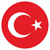 10x10 cm Reflektif Türk Bayrağı Sticker