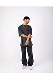 Atelier Oversize Basic Antrasit Renkli Baggy Bol Jean Relaxed Pantolon