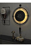 Lavinya Exclusive Time - Pilli Led- (50x85) - Modern Metal (mobilya) Duvar Saati