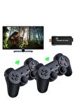 Premium Oyun Konsolu 2.4g Kablosuz Çift Kol Nostaljik Oyunlar 4k Game Stick HD