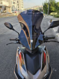 MOTOCAM Revolt RSX3 Siperlik Ön Cam 2022-2025 Model 54cm Siyah Renkli SPORTİF