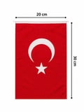 20x30 cm Türk Bayrağı – İç ve Dış Mekan Kullanımına Uygun – Duvar, Balkon, Okul ve Tören Bayrağı