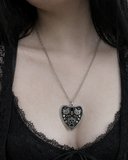 Gotik Tarot Kedi Figürlü Siyah Gümüş Renk Zincir Unisex Kolye
