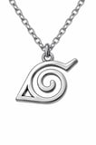 Naruto Konoha Yaprak Desenli Anime Kolye –  Unisex Yetişkin Kolye