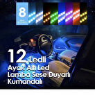 Point Ayak Altı Led 12 Ledli Lamba Sese Duyarlı Led Müziğe Duyarlı Led Çakmaklık Girişli