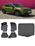 Rizline Volkswagen Taigo 2025 Model  3D Havuzlu Paspas ve Bagaj Havuzu Set