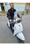 MOTOCAM RKS VPS 125 Siperlik Ön Cam 2022-2025 Model 42cm Şeffaf Renkli 4mm