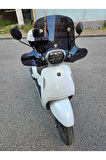 MOTOCAM RKS VPS 125 Siperlik Ön Cam 2022-2025 Model 42cm Siyah Renkli 4mm
