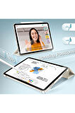 İpad 11.Nesil A16 A3354 /A3355 /A3356 İle Uyumlu Uyku Modlu Yatay Standlı Sert Smart Tablet Kılıfı