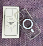 iphone 16 PRO Max Uyumlu Şeffaf Magsafe özellikli Kaliteli Sararmaz Kılıf - Kırılmaz Cam Hediyeli