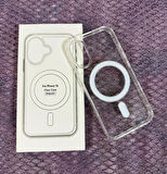 iphone 16 Uyumlu Şeffaf Magsafe özellikli Kaliteli Sararmaz Kılıf - Kırılmaz Cam Hediyeli