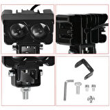 Robot Sis Farı 1 Adet Sarı – Beyaz 50W Motosiklet Off Road Atv Utv Araba Uyumlu Baykuş Sis