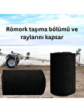 Beylini Dayanıklı Tekne Römorku Halısı Dayanıklı Kesilebilir Koruyucu Mat Siyah (20CM x 4m)