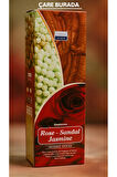 Darshan Incense - Rose & Sandal & Jasmine 20'li Çubuk Tütsü (Gül & Sandal & Yasemin)