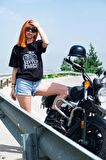 REVVED PAGES Chopper/Cruiser Baskılı T-Shirt