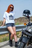 REVVED PAGES Chopper/Cruiser Baskılı T-Shirt