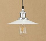 Rsylight Retro Metal Beyaz Dekoratif Rustik Kafe Mutfak Sarkıt Avize çap 23 cm