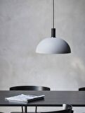 Rsylight Retro Beyaz Metal Dekoratif Tekli Kafe Mutfak Aydınlatma Avize Çap:40 cm