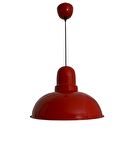 Rsylight Retro Dekoratif Tekli Kırmızı Rustik Metal Sarkıt Avize 33 Cm 