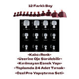 Sedef Bordo Ayak Takma Tırnak Ve Yapıştırma Seti