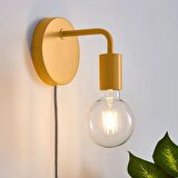 Rsylight Retro Rustik Metal Dekoratif Oturma Odası - Yatak Odası Duvar Turuncu Aplik 