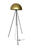 Rsylight Retro Metal Dekoratif Siyah Gold 3 Ayaklı Köşe Lambası Lambader
