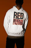 Unisex Taylor Swift Vintage Albüm Red Baskılı Oversize Hoodie