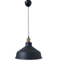 Rys Retro Metal Siyah Dekoratif Eskitme Duylu Kafe Siyah İçi Siyah Mutfak Avize Çap:30 cm