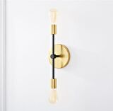 Rsylight Retro Metal Modern Salon - Yatak Odası Duvar Gold Aplik 