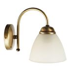 Rsylight Retro Rustik Metal Dekoratif Oturma Odası - Yatak Odası Duvar Beyaz - Gold Aplik 