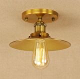 Rys Retro Eskitme Kaplama Tekli Tavan Ploftoner Avize Çap:23 cm