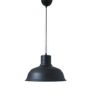 Rys Retro Metal Siyah Dekoratif Siyah İçi Siyah Kafe Mutfak Avize Çap:30 cm