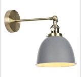 Rsylight Retro Rustik Metal Dekoratif Oturma Odası - Yatak Odası Duvar Gold - Gri Aplik 