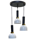 Dylight Vira Retro Metal Dekoratif 3 lü Modern Rustik Sarkıt Avize Çap :30 cm