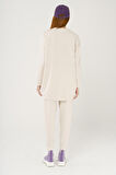 
S-3991 Slogan Nakışlı Basic Oversize Sweatshirt Takım