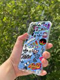 Samsung Galaxy S21 Plus Uyumlu Aynalı Adidas Desenli Darbe Kamera Korumalı Silikon Telefon Kılıfı
