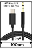 Samsung Galaxy S23 Ultra S23 S23 Plus S23 Fe Aux Kablo Type C Aux Kablo Tak Çalıştır Dac Çipli