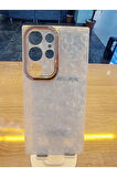 Samsung Galaxy S23 Ultra Uyumlu Mermer Desen Darbe Korumalı Premium Kapak