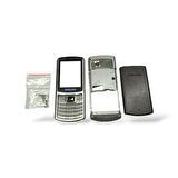 Samsung S3310 Kasa Samsung Galaxy S3310 Uyumlu Siyah Renk Orta Kasa Ön Arka Kapak Tuş Takımı