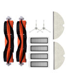 Roborock S50/S55 Uyumlu Yedek Fırça Hepa Filtre Mop Seti-10 Parça