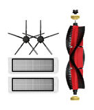 Roborock S5 Max (Siyah) Uyumlu Yedek Fırça Filtre Seti-5 Parça
