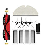 Roborock S6 MaxV Uyumlu Yedek Fırça Filtre Mop Seti-11 Parça