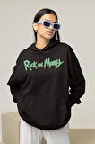 Rick And Morty Yazılı Unisex Oversize Hoodie