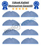 Roborock S7 Maxv, S7 Maxv Ultra Uyumlu 8 Adet Mop Fiber Bez Paspas