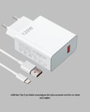 120 Watt Güçlü Hızlı Şarj Adaptörü Huawei P30 P40 Mate 20 Pro Uyumlu