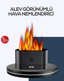 Aromatik Oda Kokusu Difüzörü Alev Tasarımlı LED Işıklı Nemlendirici