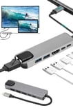 Usb Type-c Hub Dönüştürücü Çevirici Çoklayıcı Macbook Çevirici 8 Portlu