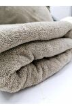 2 Adet Sütlü Kahverengi Spa Hamam Otel Havlusu 90x150