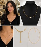 Çelik Kolye Gold