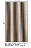 Mdf Ahşap Akustik Duvar Paneli 100 x 280 cm ( Safir Meşe )